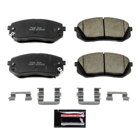 Power Stop 15-16 Hyundai Sonata Front Z23 Evolution Sport Brake Pads w/Hardware thumbnail 1