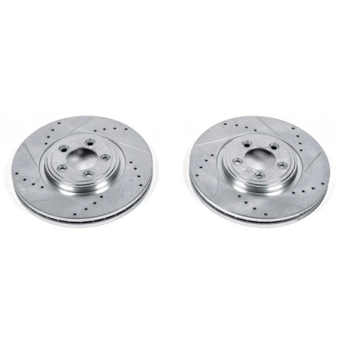 Power Stop 06-08 Jaguar S-Type Front Evolution Drilled & Slotted Rotors - Pair thumbnail 1