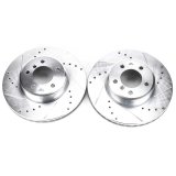 Power Stop 04-06 BMW 525i Front Evolution Drilled & Slotted Rotors - Pair thumbnail 1