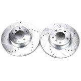 Power Stop 04-06 BMW 525i Front Evolution Drilled & Slotted Rotors - Pair thumbnail 2