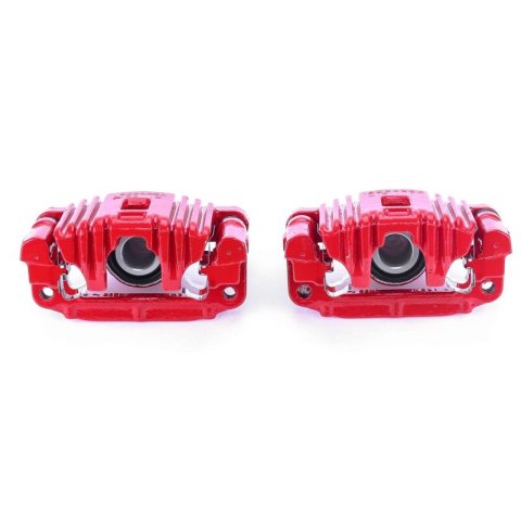 Power Stop 99-04 Oldsmobile Alero Rear Red Calipers w/Brackets - Pair thumbnail 1