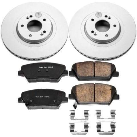 Power Stop 13-18 Hyundai Santa Fe Sport Front Z17 Evolution Geomet Coated Brake Kit thumbnail 1