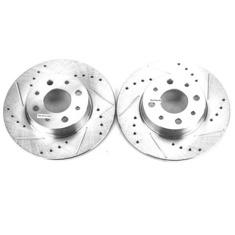 Power Stop 13-18 Fiat 500 Rear Evolution Drilled & Slotted Rotors - Pair thumbnail 2