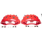 Power Stop 11-16 Chevrolet Silverado 3500 HD Rear Red Calipers - Pair thumbnail 1