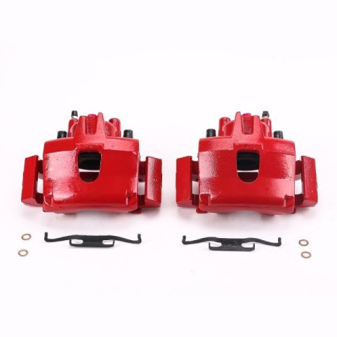 Power Stop 01-07 Chrysler Town & Country Front Red Calipers w/Brackets - Pair thumbnail 2
