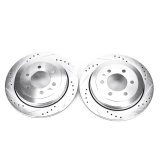 Power Stop 07-17 Ford Expedition Rear Evolution Drilled & Slotted Rotors - Pair thumbnail 2