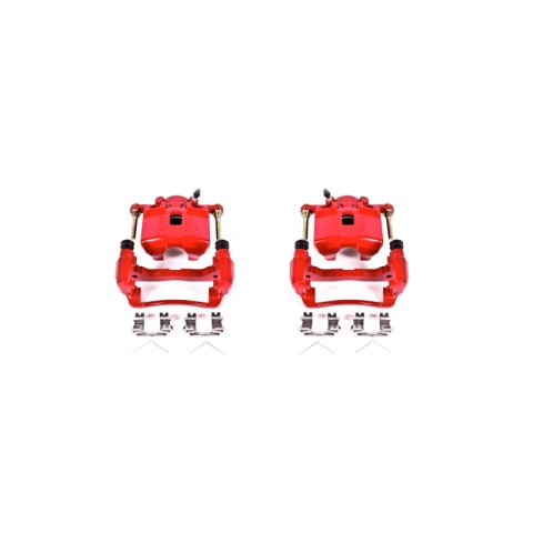 Power Stop 02-06 Acura RSX Front Red Calipers w/Brackets - Pair thumbnail 1