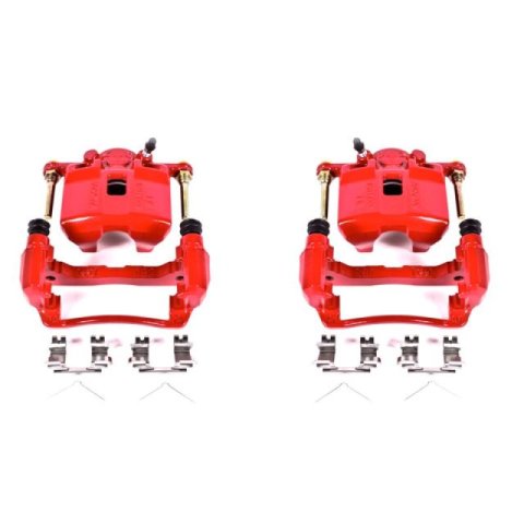 Power Stop 02-06 Acura RSX Front Red Calipers w/Brackets - Pair thumbnail 2