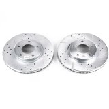 Power Stop 07-08 Ford Edge Front Evolution Drilled & Slotted Rotors - Pair thumbnail 1