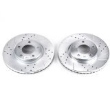 Power Stop 07-08 Ford Edge Front Evolution Drilled & Slotted Rotors - Pair thumbnail 2