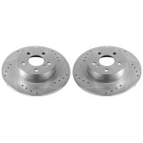 Power Stop 12-16 Mercedes-Benz C250 Rear Evolution Drilled & Slotted Rotors - Pair thumbnail 2