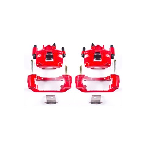 Power Stop 94-98 Ford Mustang Front Red Calipers w/Brackets - Pair thumbnail 2