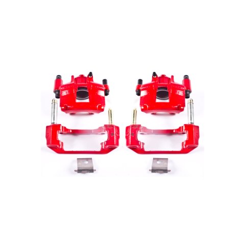 Power Stop 94-98 Ford Mustang Front Red Calipers w/Brackets - Pair thumbnail 3
