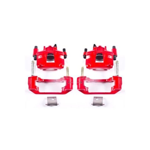 Power Stop 94-98 Ford Mustang Front Red Calipers w/Brackets - Pair thumbnail 4