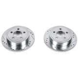 Power Stop 03-07 Jeep Liberty Rear Evolution Drilled & Slotted Rotors - Pair thumbnail 1