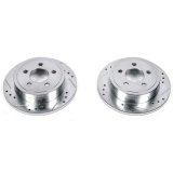 Power Stop 03-07 Jeep Liberty Rear Evolution Drilled & Slotted Rotors - Pair thumbnail 2