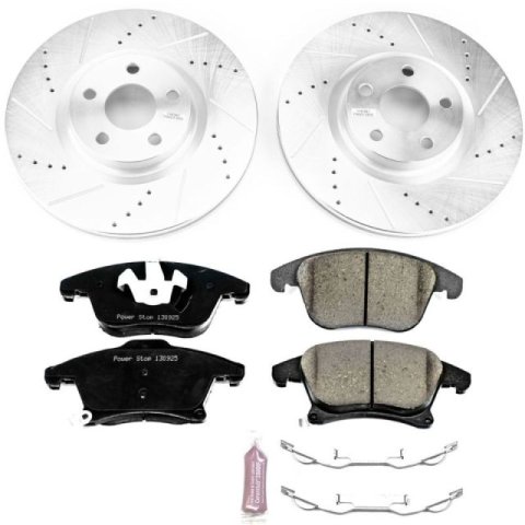 Power Stop 17-19 Lincoln MKZ Front Z23 Evolution Sport Brake Kit thumbnail 1
