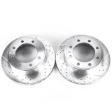 Power Stop 2007 Ford E-150 Rear Evolution Drilled & Slotted Rotors - Pair thumbnail 2