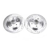 Power Stop 12-18 Ford Focus Rear Evolution Drilled & Slotted Rotors - Pair thumbnail 1