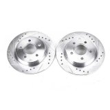 Power Stop 12-18 Ford Focus Rear Evolution Drilled & Slotted Rotors - Pair thumbnail 2