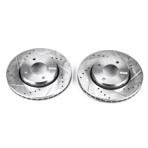 Power Stop 00-04 Volvo S40 Front Evolution Drilled & Slotted Rotors - Pair thumbnail 2