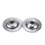 Power Stop 01-06 BMW M3 Rear Evolution Drilled & Slotted Rotors - Pair thumbnail 2