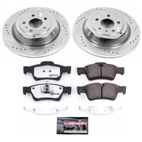 Power Stop 10-11 Mercedes-Benz ML450 Rear Z26 Street Warrior Brake Kit thumbnail 1