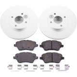 Power Stop 14-19 Ford Fiesta Front Z17 Evolution Geomet Coated Brake Kit thumbnail 1
