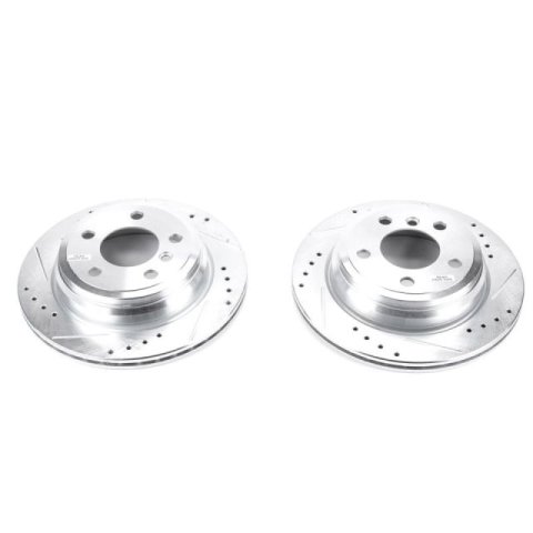 Power Stop 13-18 BMW 320i xDrive Rear Evolution Drilled & Slotted Rotors - Pair thumbnail 2