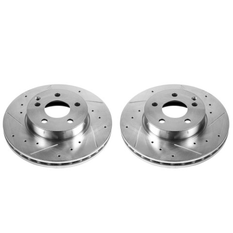 Power Stop 12-16 Mercedes-Benz C250 Front Evolution Drilled & Slotted Rotors - Pair thumbnail 1