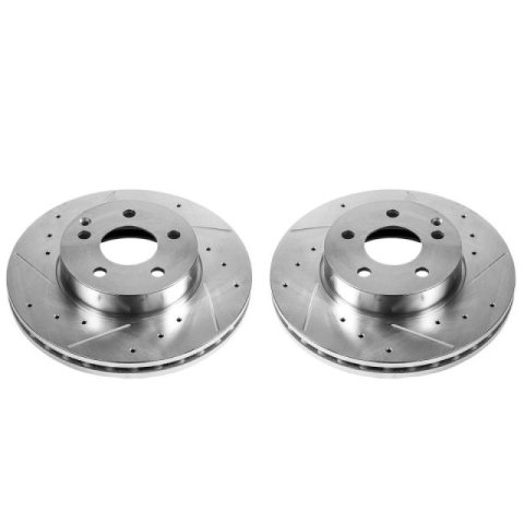 Power Stop 12-16 Mercedes-Benz C250 Front Evolution Drilled & Slotted Rotors - Pair thumbnail 2