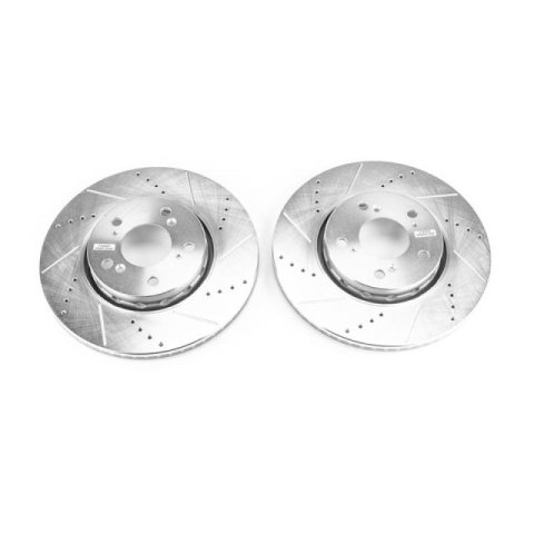 Power Stop 14-19 Acura RLX Front Evolution Drilled & Slotted Rotors - Pair thumbnail 1