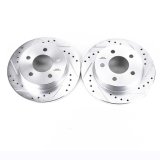 Power Stop 94-04 Ford Mustang Rear Evolution Drilled & Slotted Rotors - Pair thumbnail 1