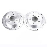 Power Stop 94-04 Ford Mustang Rear Evolution Drilled & Slotted Rotors - Pair thumbnail 2