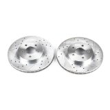 Power Stop 02-08 Jaguar X-Type Front Evolution Drilled & Slotted Rotors - Pair thumbnail 2