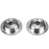 Power Stop 97-01 Lexus ES300 Rear Evolution Drilled & Slotted Rotors - Pair thumbnail 1