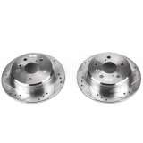 Power Stop 97-01 Lexus ES300 Rear Evolution Drilled & Slotted Rotors - Pair thumbnail 2