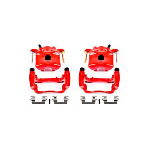 Power Stop 2007 Chevrolet Cobalt Front Red Calipers w/Brackets - Pair thumbnail 1