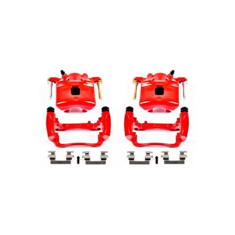 Power Stop 2007 Chevrolet Cobalt Front Red Calipers w/Brackets - Pair thumbnail 2