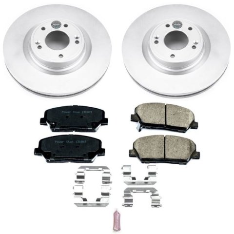 Power Stop 10-16 Hyundai Genesis Coupe Front Z17 Evolution Geomet Coated Brake Kit thumbnail 1