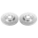 Power Stop 14-18 Audi A6 Front Evolution Drilled & Slotted Rotors - Pair thumbnail 1