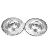 Power Stop 04-09 Audi S4 Front Evolution Drilled & Slotted Rotors - Pair thumbnail 1