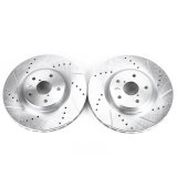 Power Stop 05-14 Subaru Impreza Front Evolution Drilled & Slotted Rotors - Pair thumbnail 1
