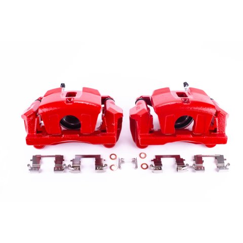 Power Stop 04-06 Lexus RX330 Front Red Calipers w/Brackets - Pair thumbnail 1