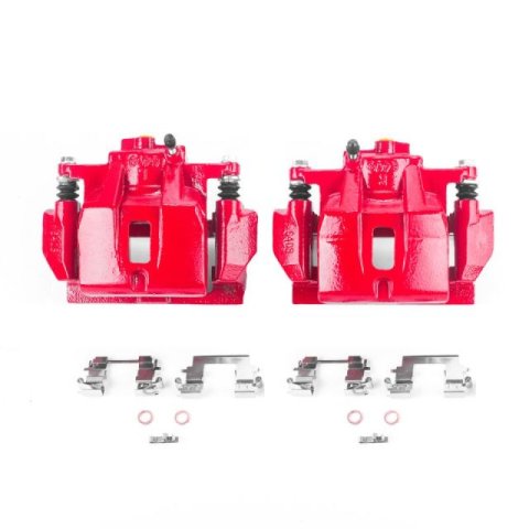 Power Stop 04-06 Lexus RX330 Front Red Calipers w/Brackets - Pair thumbnail 2
