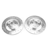 Power Stop 15-16 Mercedes-Benz SL400 Rear Evolution Drilled & Slotted Rotors - Pair thumbnail 2