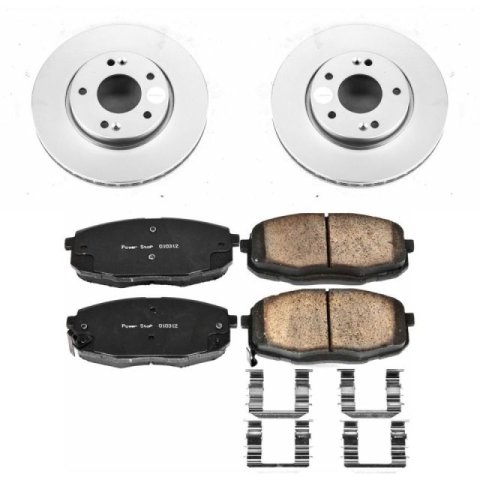 Power Stop 10-13 Kia Forte Front Z17 Evolution Geomet Coated Brake Kit thumbnail 1