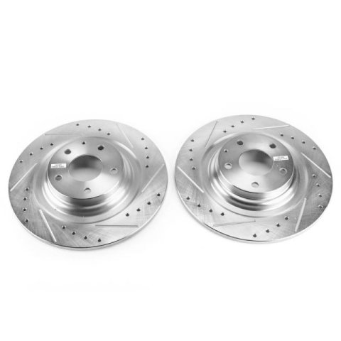 Power Stop 16-18 Mazda CX-9 Rear Evolution Drilled & Slotted Rotors - Pair thumbnail 7