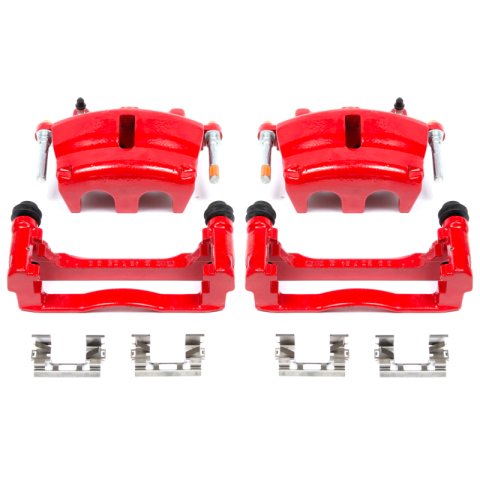 Power Stop 06-07 Buick Rainier Front Red Calipers w/Brackets - Pair thumbnail 1