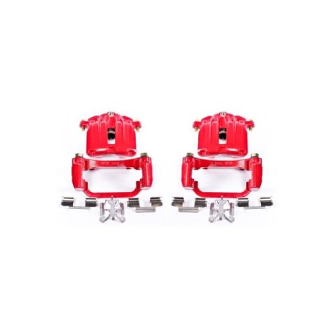 Power Stop 04-05 Cadillac DeVille Rear Red Calipers w/Brackets - Pair thumbnail 2